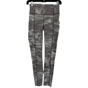 Lululemon Swerve Vapor Metal Grey Fast/Free 7/8 Tight II *Nulux 25" size 4